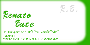 renato bute business card